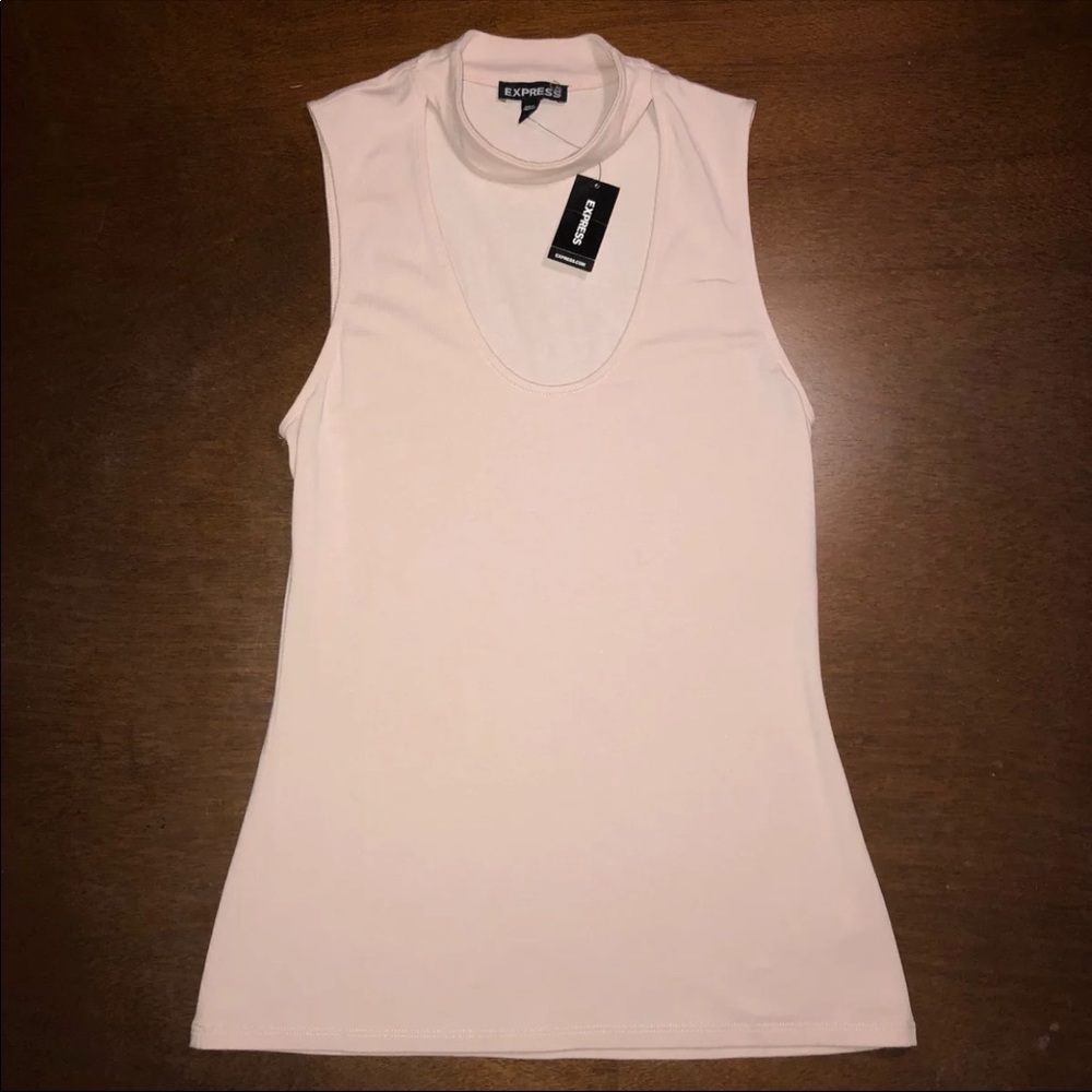 Pink choker shirt